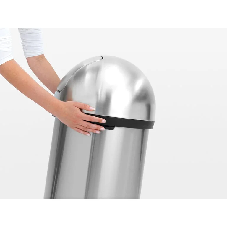 Coș de gunoi Brabantia Push 60L, Matt Steel