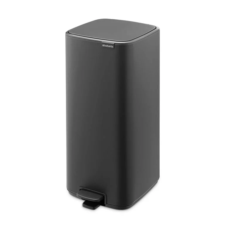 Coș de gunoi Brabantia Bo Pedal 30L, Mineral Infinite Grey
