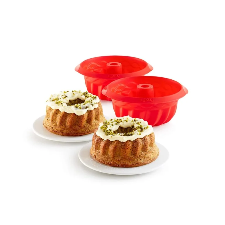 Set de forme de copt Lekue, 2 bucăți, silicon, pentru produse de patiserie
