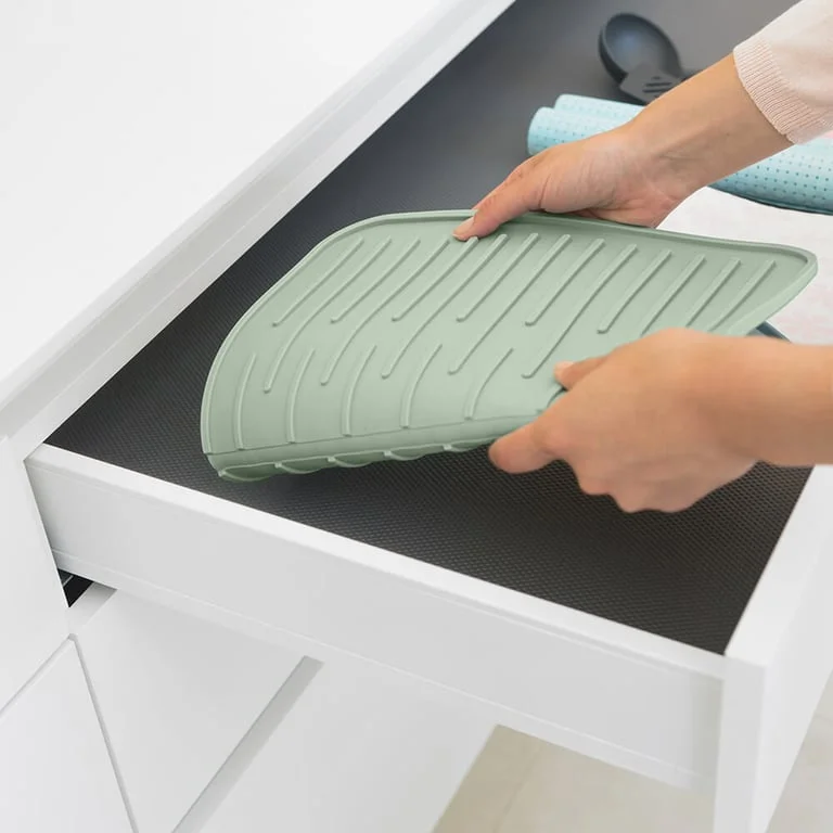 Suport de vase din silicon Brabantia SinkSide Jade Green 33x44cm