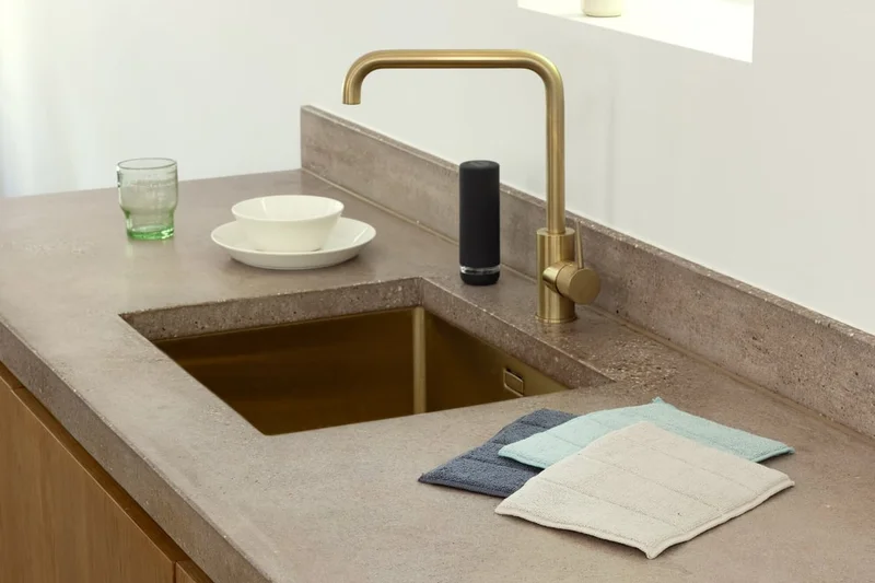 Set de cârpe din microfibră Brabantia SinkSide Dark Grey/Soft Beige/Jade Green, 3 bucăți