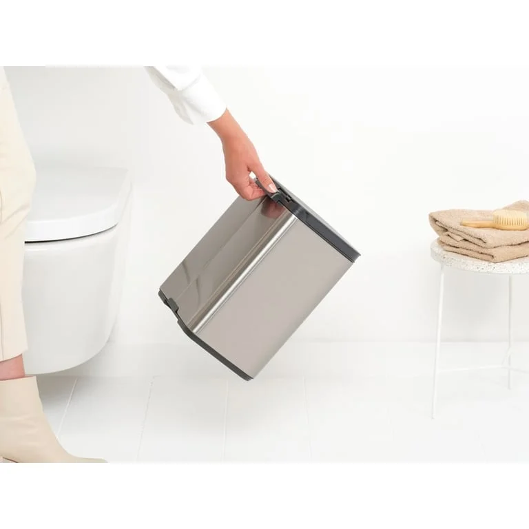 Coș de gunoi Brabantia Bo Small 7L, Matt Steel, Fingerprint proof