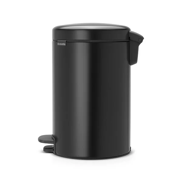 Coș de gunoi cu pedală Brabantia NewIcon 12L, Matt Black