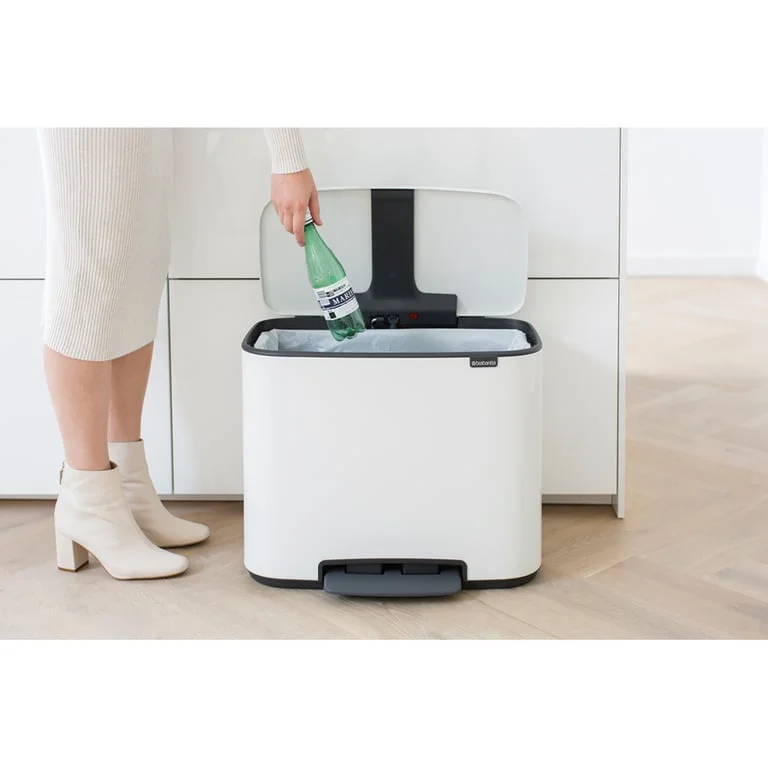 Brabantia Bo Pedal Bin, 36L, White