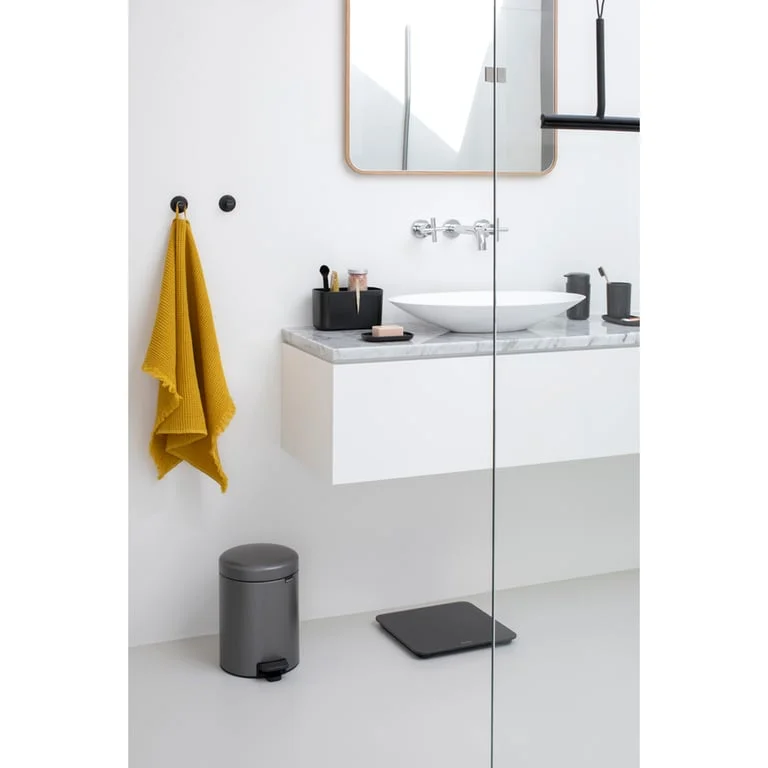 Set cârlig pentru prosoape Brabantia ReNew Dark Grey, 2 bucăți