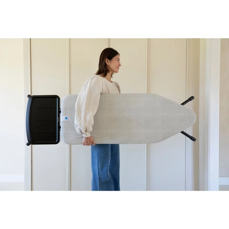 Masă de călcat Brabantia C 124x45cm cu suport pentru generator de abur, Denim Grey