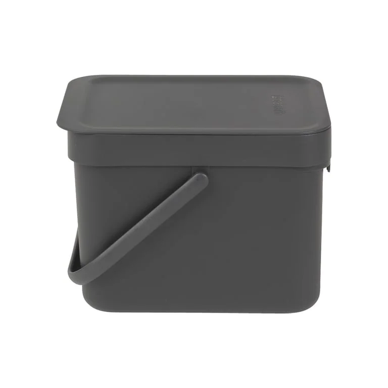 Coș de colectare selectivă Brabantia Sort&Go 6L, Dark Grey