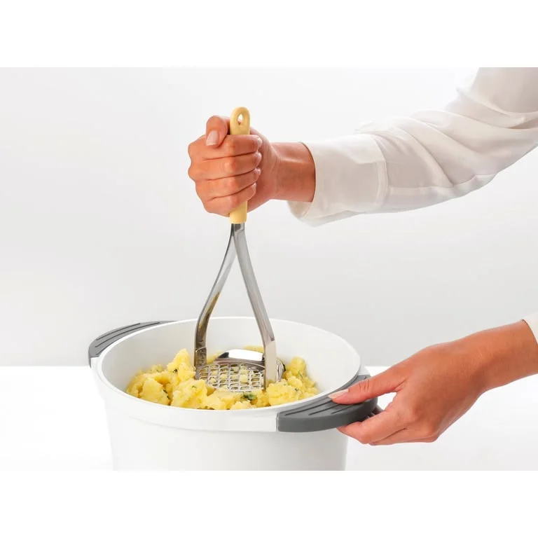Presă pentru cartofi cu margine curbată pentru culegere Brabantia Tasty+ Vanilla Yellow