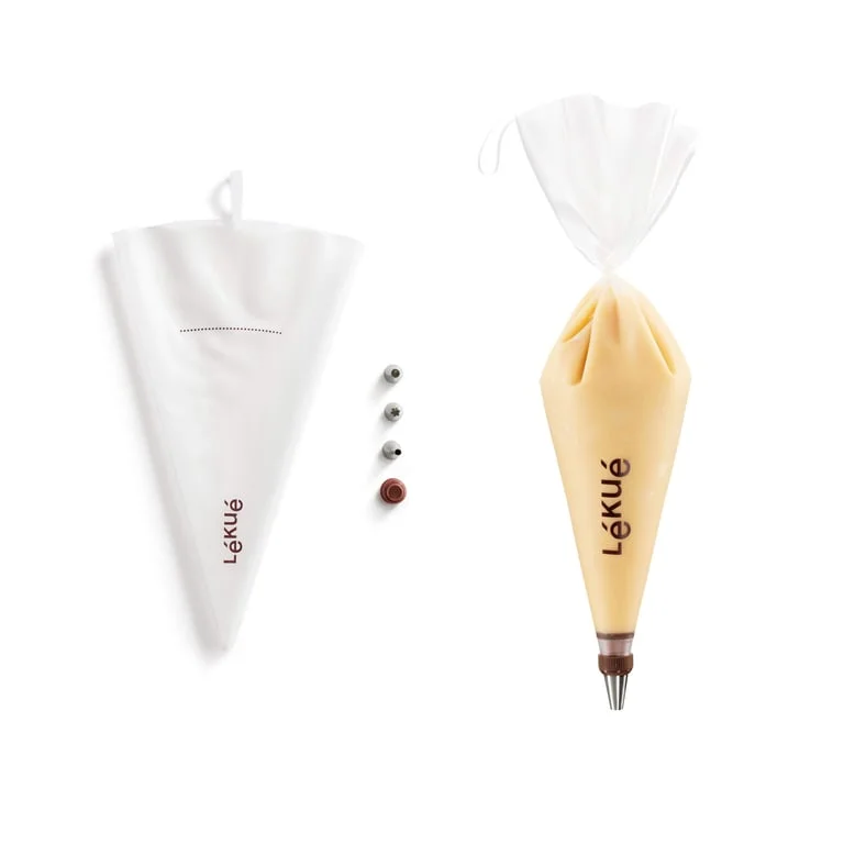Reusable Piping Bag Kit Lekue, with 3 nozzles