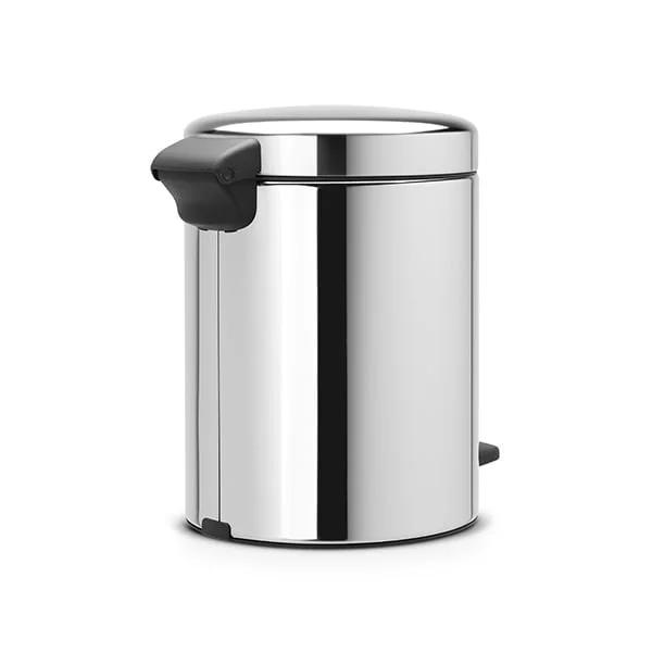 Coș de gunoi cu pedală Brabantia NewIcon 5L, Brilliant Steel