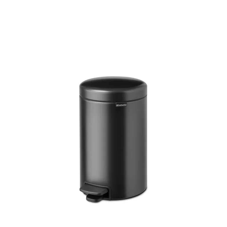 Coș de gunoi cu pedală Brabantia NewIcon 12L, Confident Grey
