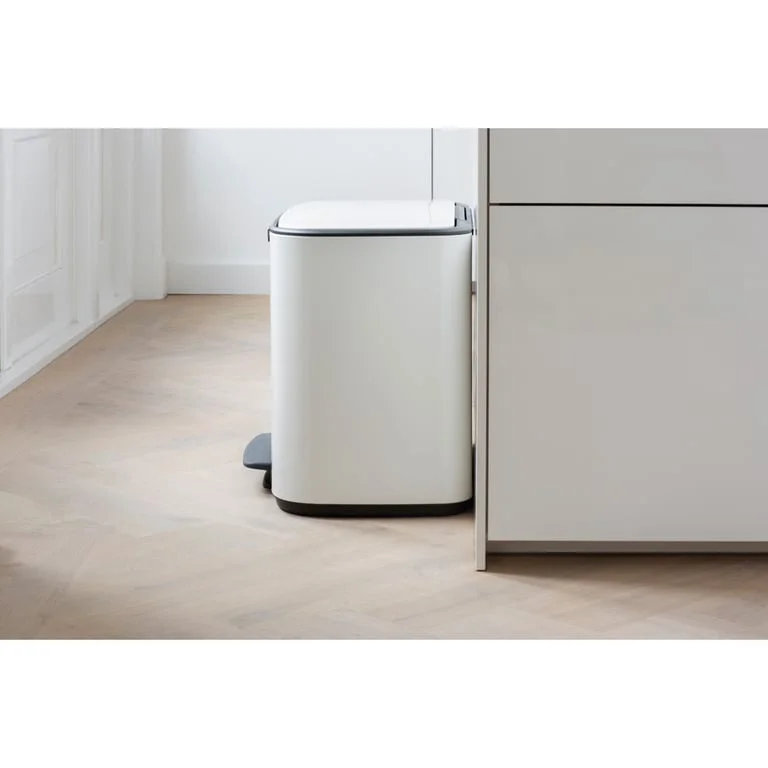 Coș de gunoi Brabantia Bo Pedal 11+23L, White