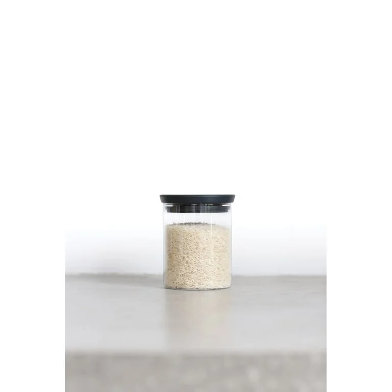 Glass Jar Brabantia, 0.6 L Dark Grey