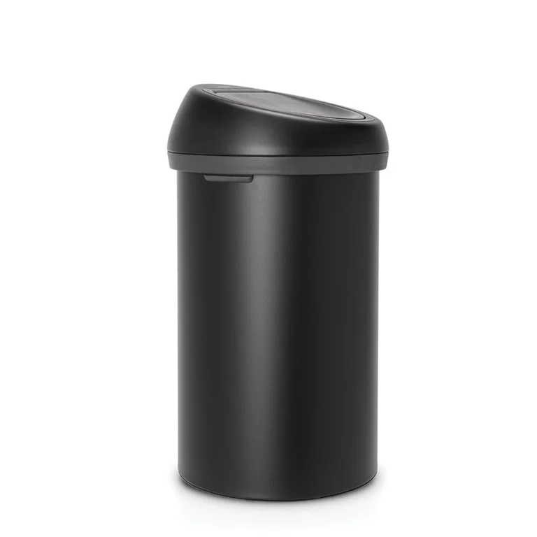 Coș de gunoi Brabantia Touch 60L, Mineral Moonlight Black