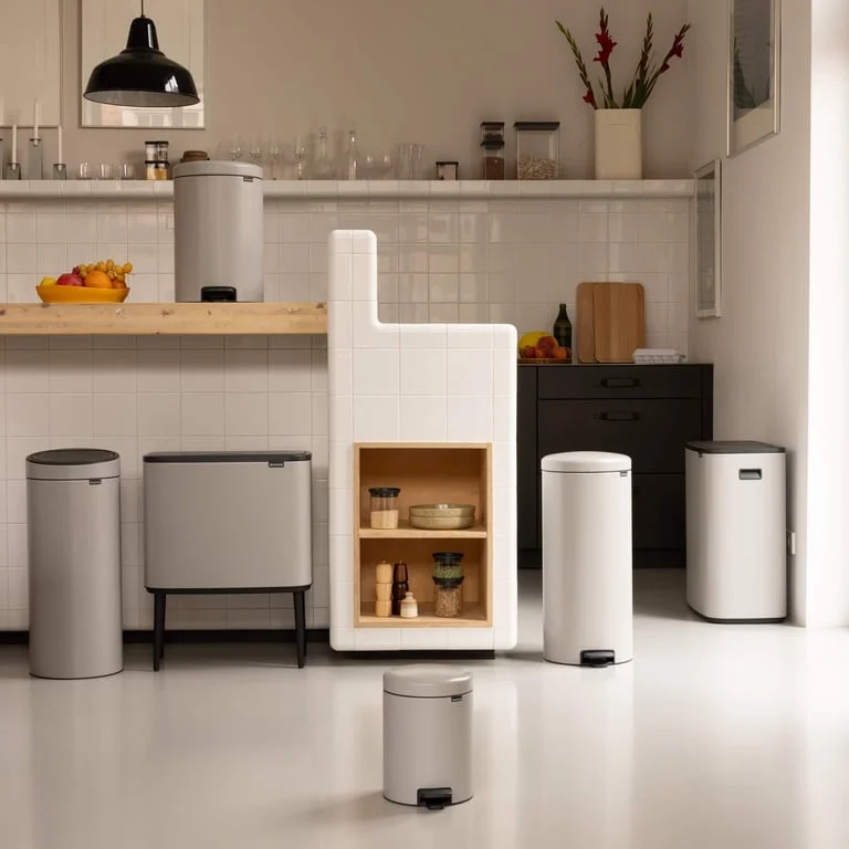 Pedal Waste Bin Brabantia NewIcon 20L, Soft Grey Grey