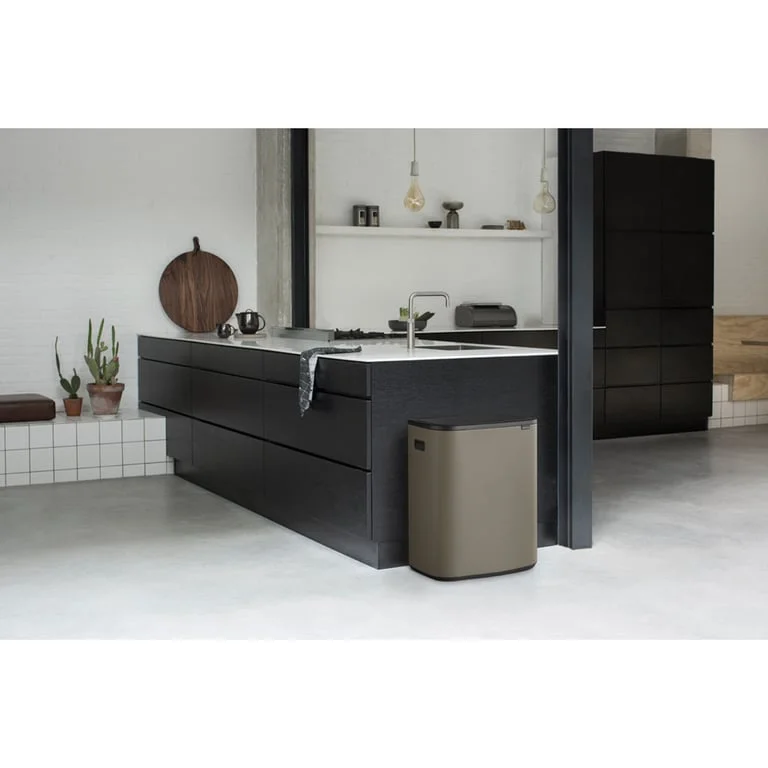 Coș de gunoi Brabantia Bo Touch 2x30L, Platinum