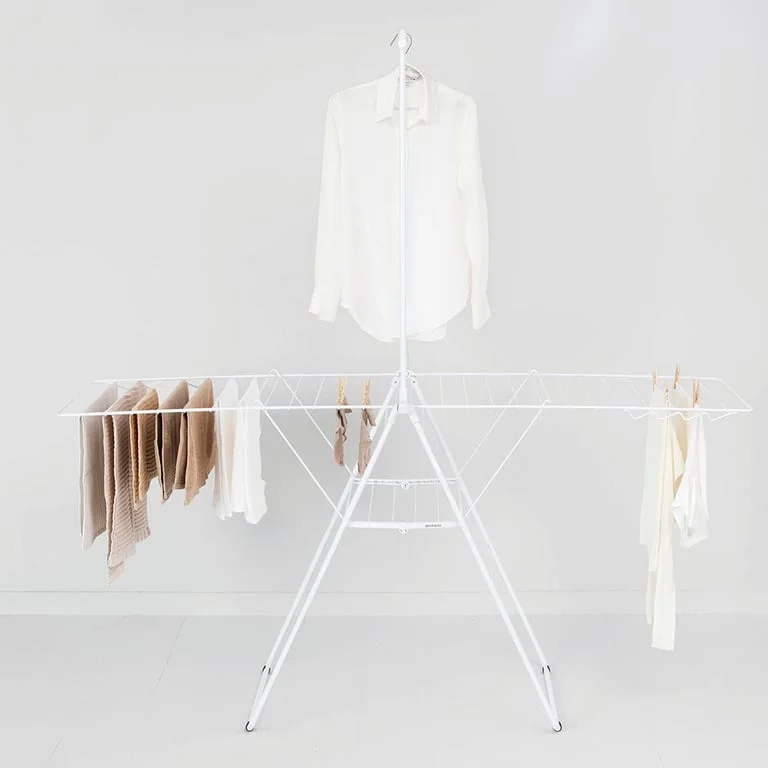 Uscător de rufe Brabantia Hangon, 25m, tijă suplimentară, Fresh White