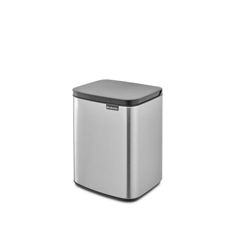 Coș de gunoi Brabantia Bo Small 7L, Matt Steel, Fingerprint proof