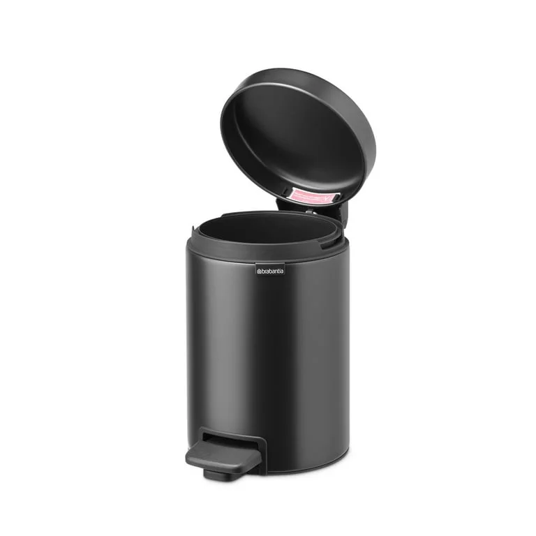 Coș de gunoi cu pedală Brabantia NewIcon 3L, Confident Grey