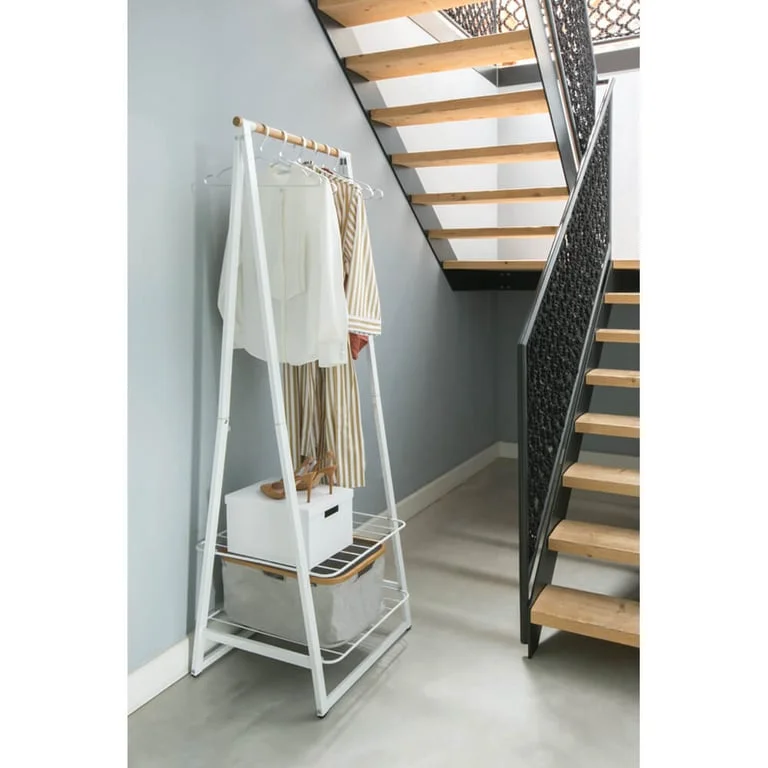 Stativ haine multifuncțional Brabantia Linn White, compact