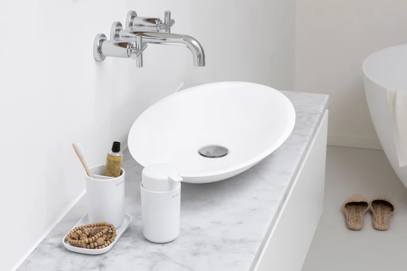 Bathroom Accessory Set Brabantia, 3 Pieces, White