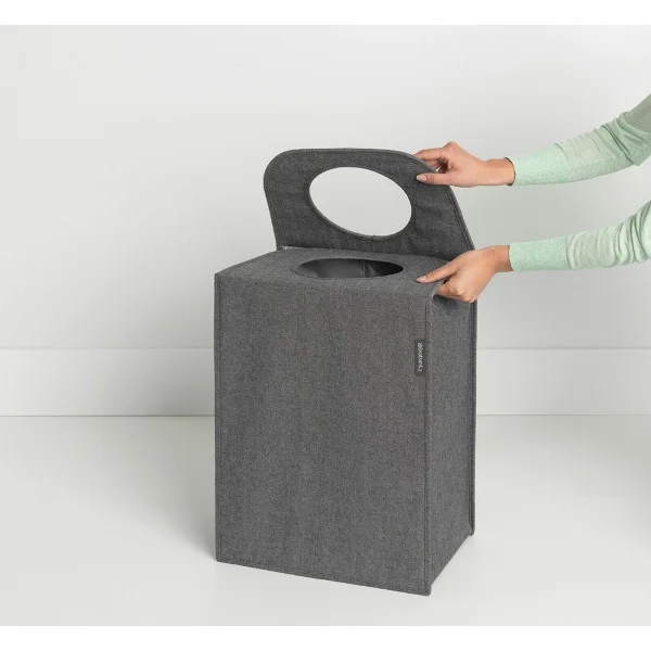 Sac de rufe Brabantia 55L, Pepper Black, dreptunghiular