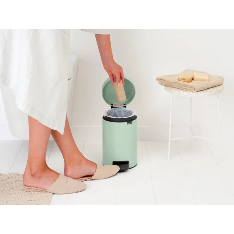 Coș de gunoi cu pedală Brabantia NewIcon 3L, Jade Green