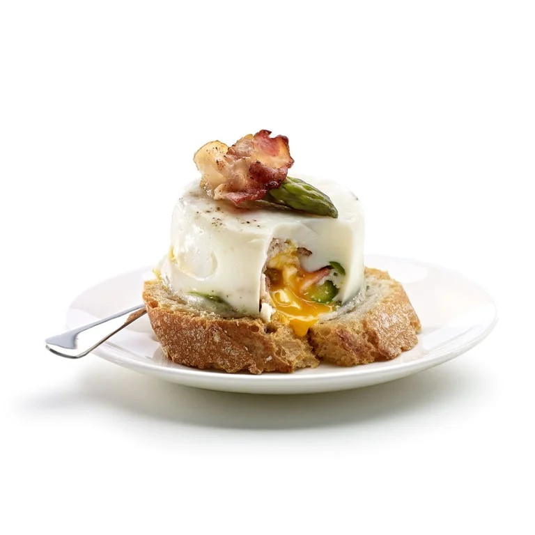 Egg transculent cylinder for microwave Lekue