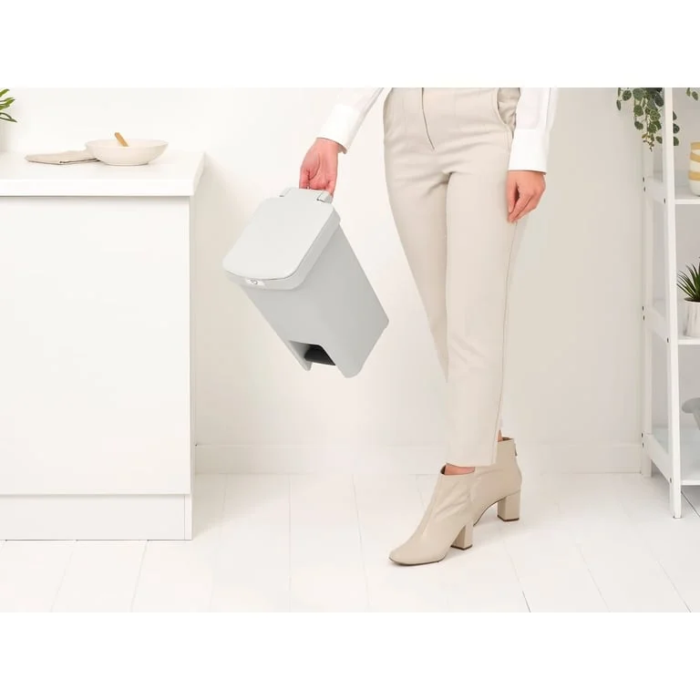 Coș de gunoi cu pedală Brabantia StepUp 10L, Light Grey