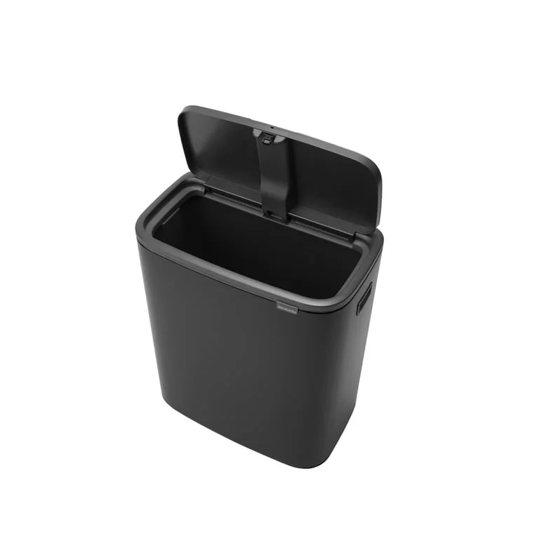 Coș de gunoi Brabantia Bo Touch 60L, Matt Black