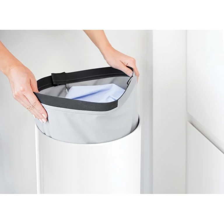 Laundry Bin Brabantia 35L, White, Cork Lid