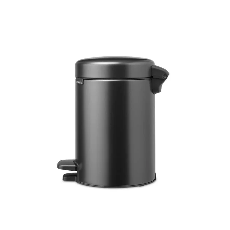 Coș de gunoi cu pedală Brabantia NewIcon 3L, Confident Grey