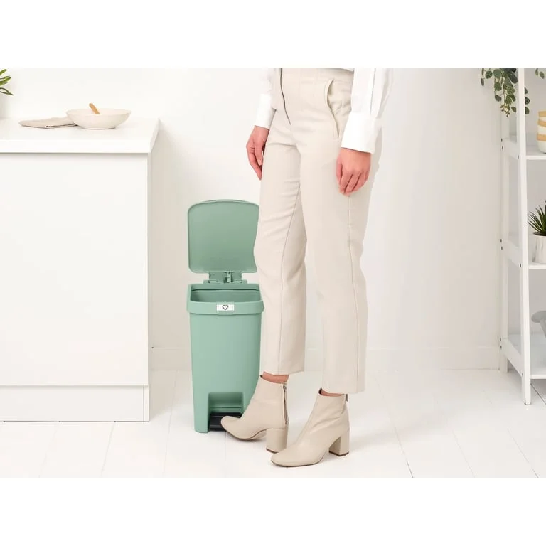 Coș de gunoi cu pedală Brabantia StepUp 16L, Jade Green