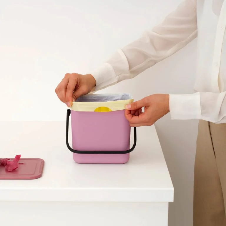 Coș de colectare separată Brabantia Sort&Go 3L, Lilac Pink