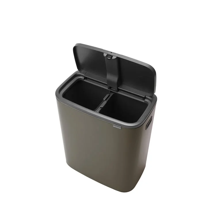 Coș de gunoi Brabantia Bo Touch 2x30L, Platinum