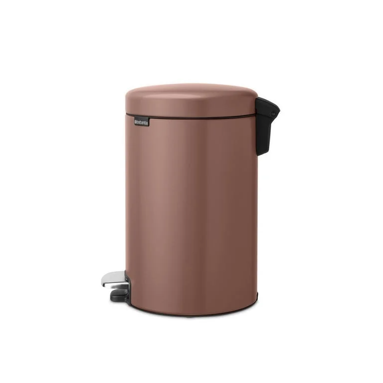 Coș de gunoi cu pedală Brabantia NewIcon 12L, Satin Taupe