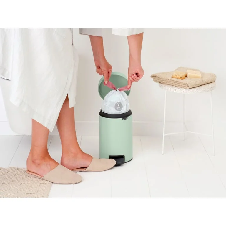 Coș de gunoi cu pedală Brabantia NewIcon 3L, Jade Green