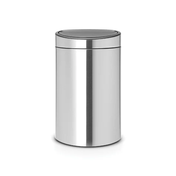 Coș de gunoi Brabantia Touch Recycle 23+10L, Matt Steel, Fingerprint proof