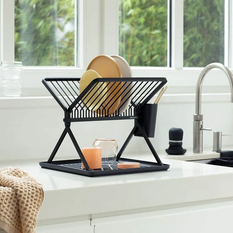 Foldable Dish Rack Brabantia, Dark Grey