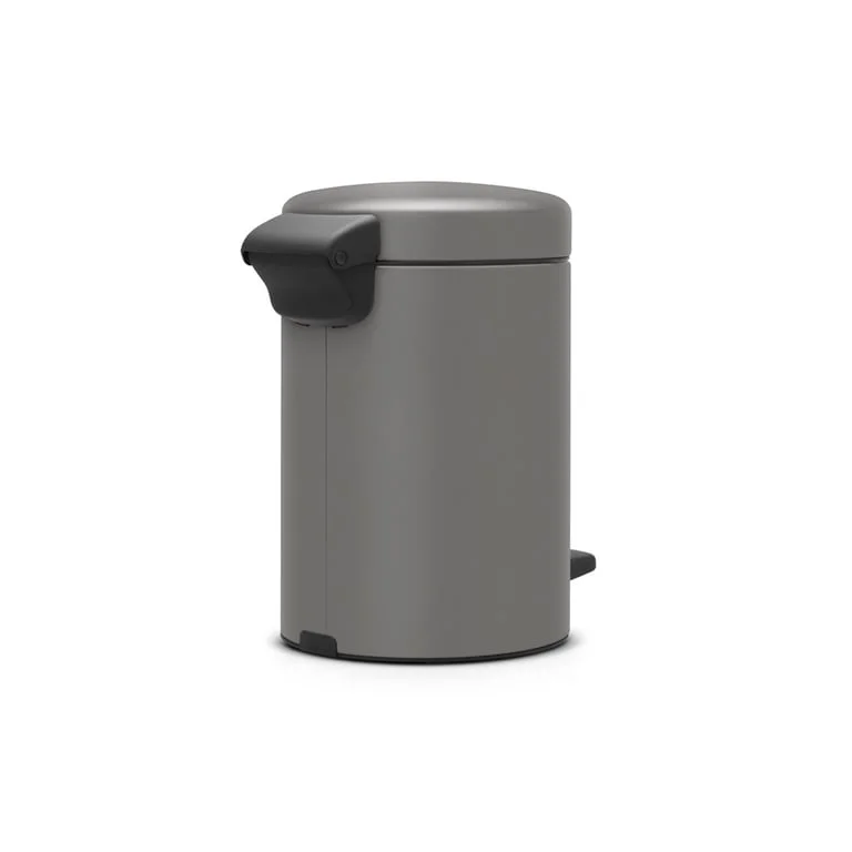 Coș de gunoi cu pedală Brabantia NewIcon 3L, Mineral Concrete Grey