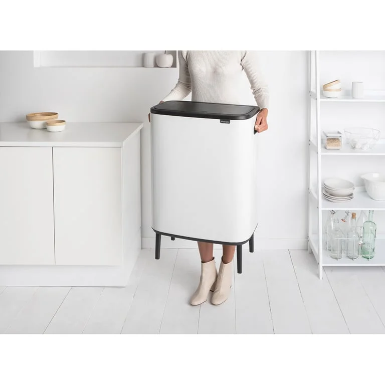 Bo Touch Bin Hi Brabantia, 60 litre, Plastic Bucket White