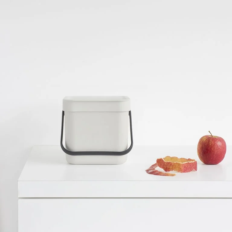 Coș de colectare selectivă Brabantia Sort&Go 3L, Light Grey