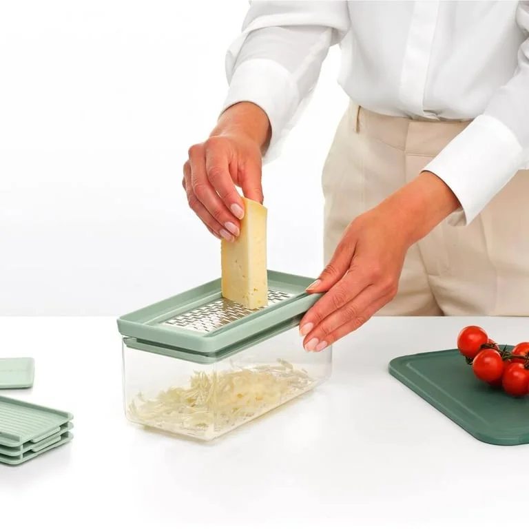 Set răzătoare multifuncțională cu recipient Brabantia Tasty+ Jade Green