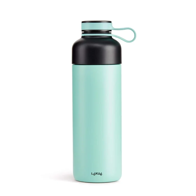 Insulated Bottle with Infuser Lekue On The Go Turquoise 500ml