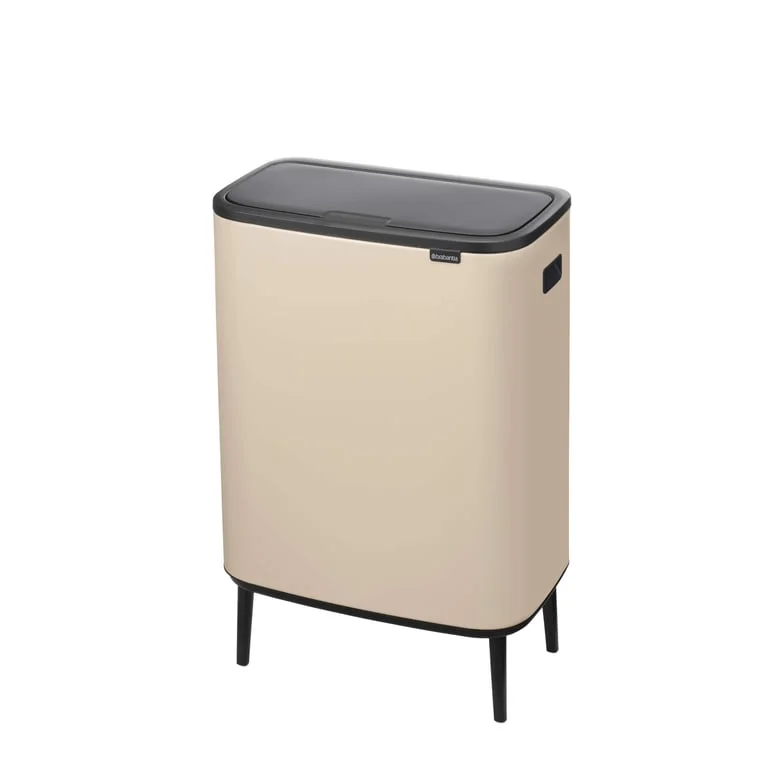Waste Bin Brabantia Bo Touch Hi 2x30L, Soft Beige