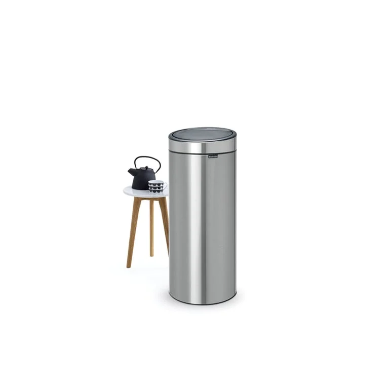 Coș de gunoi Brabantia Touch New 30L, Matt Steel