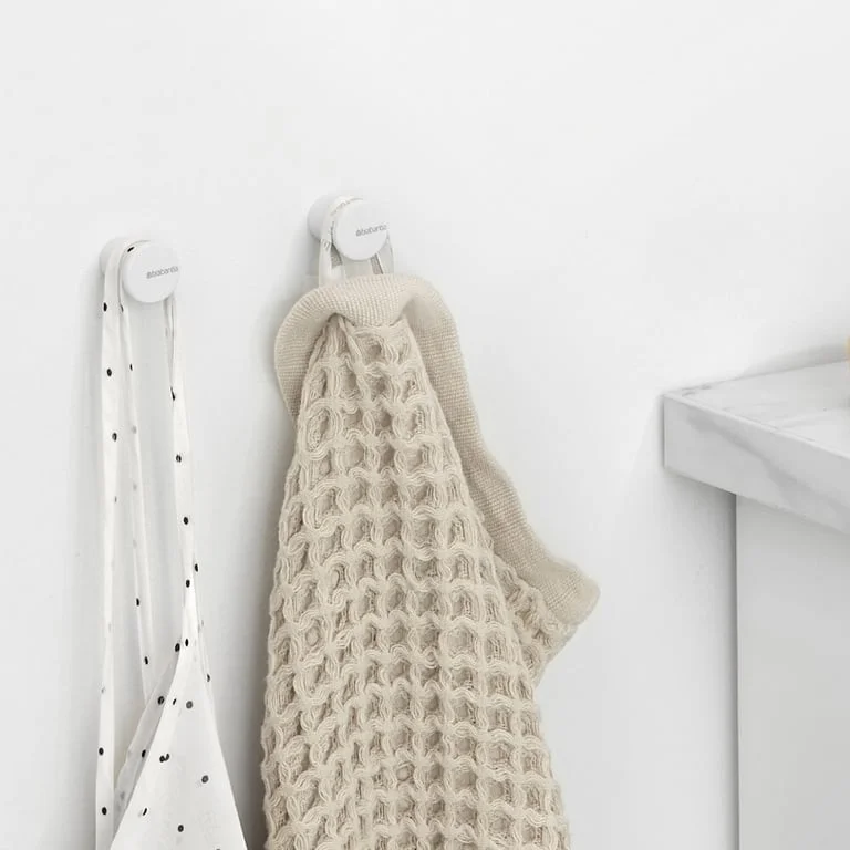 Towel Hook set Brabantia MindSet Mineral Fresh White 2 Pcs