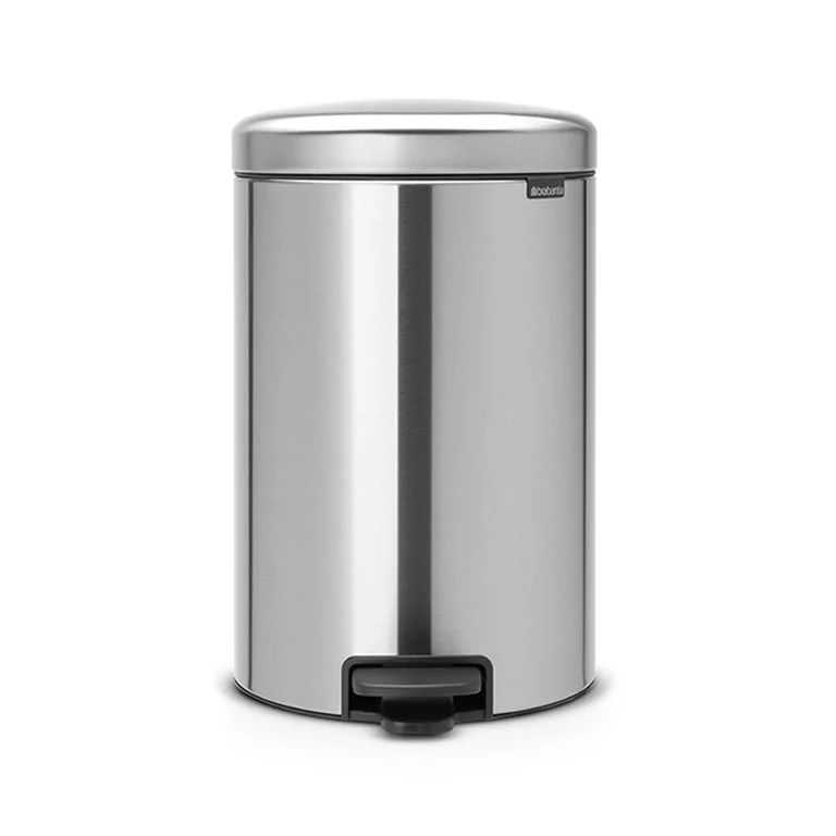 Coș de gunoi cu pedală Brabantia NewIcon 20L, Matt Steel