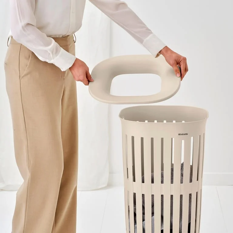 Coș de rufe Brabantia Collect-It Hi, 55L, Soft Beige