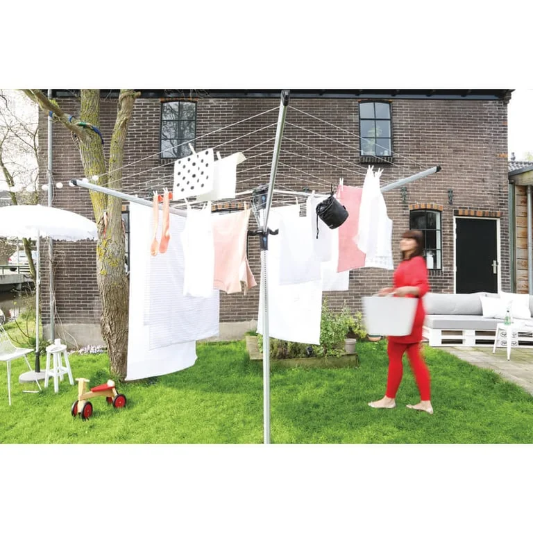 Outdoor Dryer Brabantia LiftOMatic Advance, 50m, Ground Spike, cover and peg bag